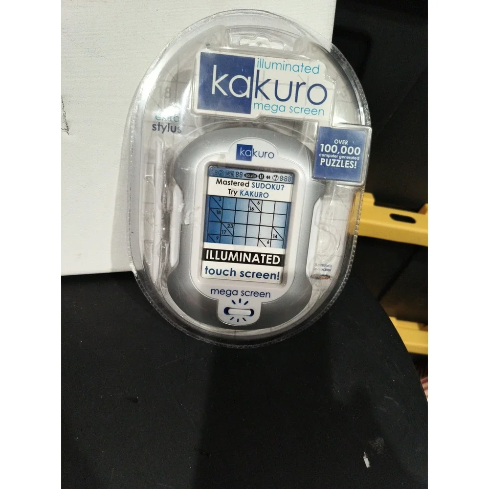 Kakuro Sudoku Illuminated Mega Screen Hand Held Game Puzzles Travel New Sealed
